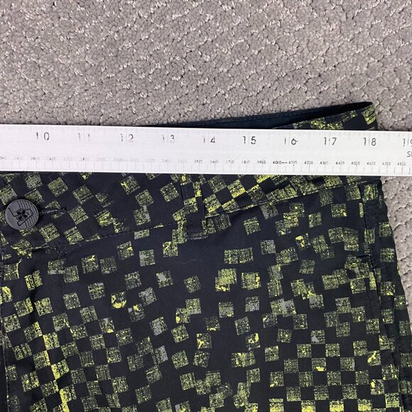 Vans Vanphibian Series Board Shorts Men's 36 Black Green Yellow Swim Hybrid - Picture 11 of 15